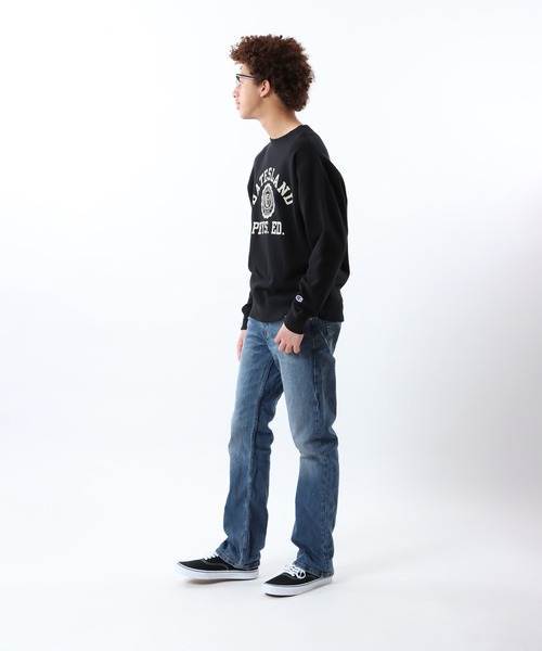 Champion(チャンピオン)の「【Champion/チャンピオン】メンズ ベーシック クルーネックスウェットシャツ(スウェット・メンズ・マルーン/ホワイト/ネイビー/グレー/ブラック・X-LARGE/SMALL/MEDIUM/LARGE)」の18枚目の写真