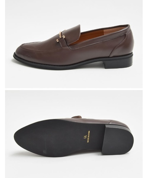 Re:EDIT（リエディ）の「[2024SS COLLECTION][大きいサイズ有]アーモンドトゥビットローファー（ローファー・レディース・グリーン/ブラック/ブラウン/アイボリー/シルバー/ブラック系その他/ブラウン系その他/ホワイト系その他・SMALL/MEDIUM/X-LARGE/XX-LARGE/LARGE）」の14枚目の写真