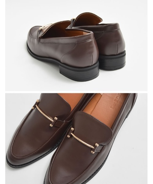 Re:EDIT（リエディ）の「[2024SS COLLECTION][大きいサイズ有]アーモンドトゥビットローファー（ローファー・レディース・グリーン/ブラック/ブラウン/アイボリー/シルバー/ブラック系その他/ブラウン系その他/ホワイト系その他・SMALL/MEDIUM/X-LARGE/XX-LARGE/LARGE）」の15枚目の写真