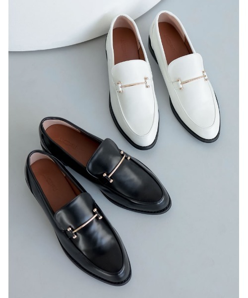 Re:EDIT（リエディ）の「[2024SS COLLECTION][大きいサイズ有]アーモンドトゥビットローファー（ローファー・レディース・グリーン/ブラック/ブラウン/アイボリー/シルバー/ブラック系その他/ブラウン系その他/ホワイト系その他・SMALL/MEDIUM/X-LARGE/XX-LARGE/LARGE）」の20枚目の写真