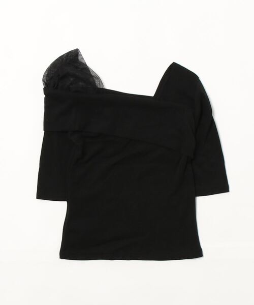 Narcissus(ナルシス)の「【WEBSTORE 限定商品】サイドシースルーTシャツ(Tシャツ/カットソー・レディース・ホワイト/ブラック・FREE)」の5枚目の写真