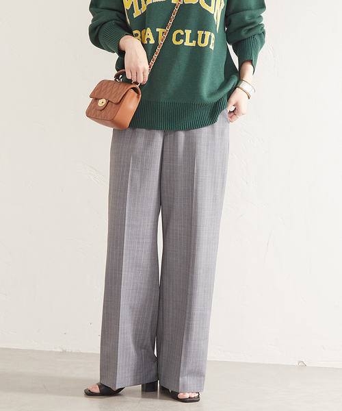 JOURNAL STANDARD（ジャーナルスタンダード）の「TWストライプストレートパンツ（その他パンツ・レディース・ネイビー/グレー・38/36）」の21枚目の写真