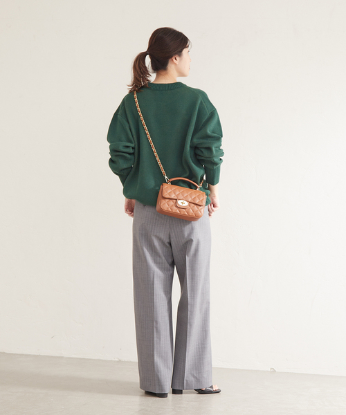 JOURNAL STANDARD（ジャーナルスタンダード）の「TWストライプストレートパンツ（その他パンツ・レディース・ネイビー/グレー・38/36）」の22枚目の写真