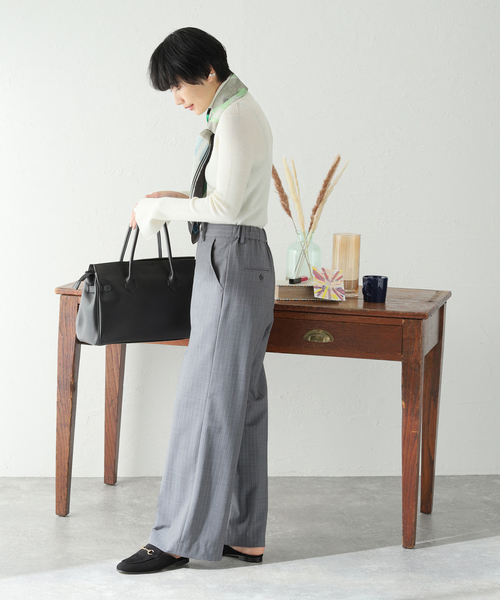 JOURNAL STANDARD（ジャーナルスタンダード）の「TWストライプストレートパンツ（その他パンツ・レディース・ネイビー/グレー・38/36）」の3枚目の写真