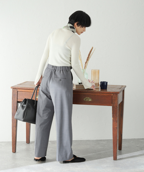 JOURNAL STANDARD（ジャーナルスタンダード）の「TWストライプストレートパンツ（その他パンツ・レディース・ネイビー/グレー・38/36）」の17枚目の写真