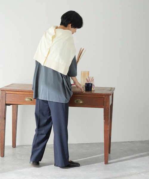 JOURNAL STANDARD（ジャーナルスタンダード）の「TWストライプストレートパンツ（その他パンツ・レディース・ネイビー/グレー・38/36）」の18枚目の写真