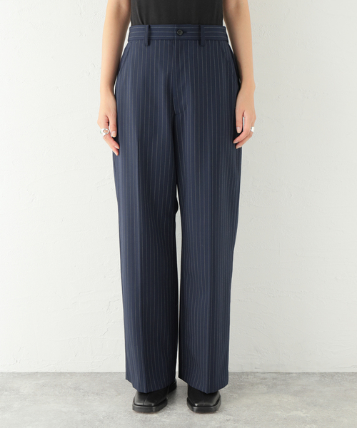 JOURNAL STANDARD（ジャーナルスタンダード）の「TWストライプストレートパンツ（その他パンツ・レディース・ネイビー/グレー・38/36）」の20枚目の写真
