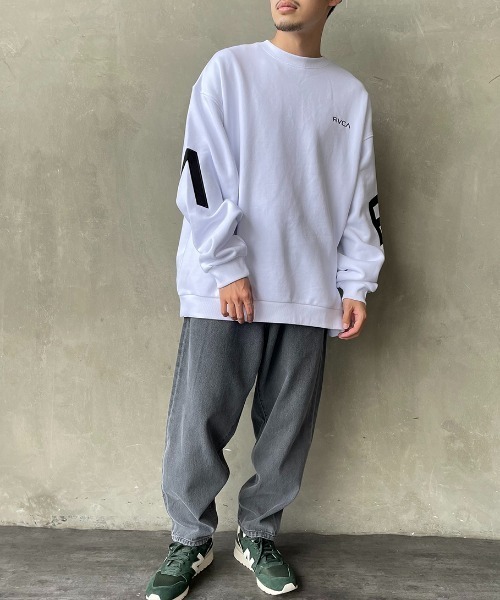 セール】[RVCA/ルーカ] ビックブランドロゴ クルーネック