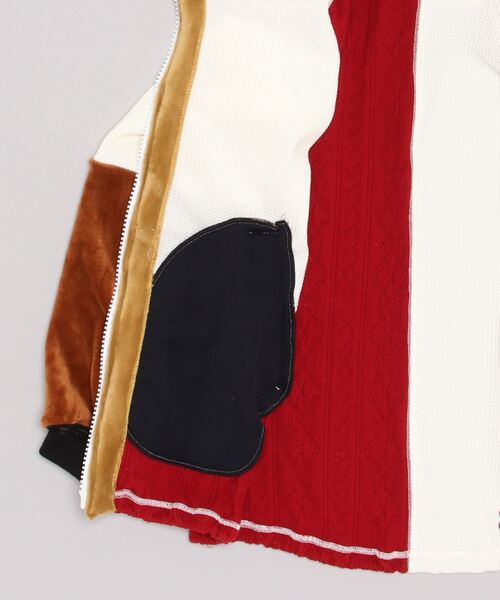 FranCisT_MOR.K.S.(フランシストモークス)の「FranCisT_MOR.K.S./フランシストモークス/ 4MIX BOMBER HOODIE(パーカー・メンズ・ホワイト/レッド・2/4/3)」の8枚目の写真