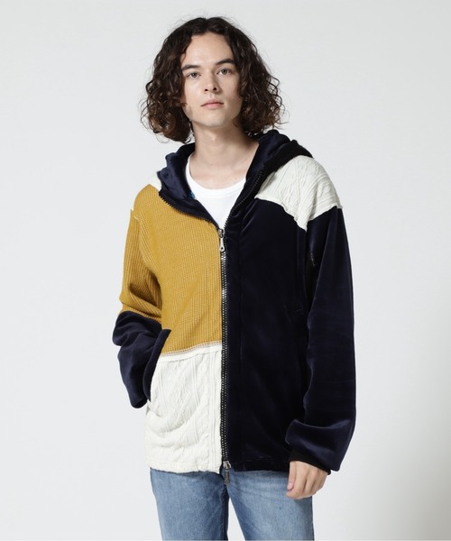 FranCisT_MOR.K.S.(フランシストモークス)の「FranCisT_MOR.K.S./フランシストモークス/ 4MIX BOMBER HOODIE(パーカー・メンズ・ホワイト/レッド・2/4/3)」の12枚目の写真