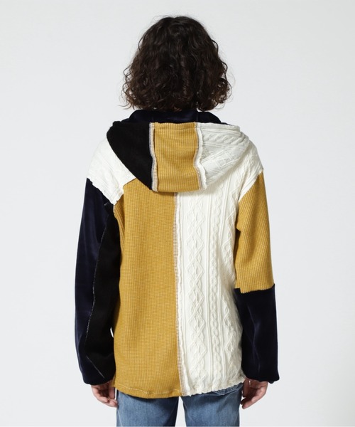 FranCisT_MOR.K.S.(フランシストモークス)の「FranCisT_MOR.K.S./フランシストモークス/ 4MIX BOMBER HOODIE(パーカー・メンズ・ホワイト/レッド・2/4/3)」の15枚目の写真