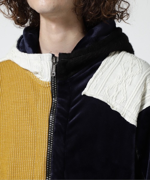 FranCisT_MOR.K.S.(フランシストモークス)の「FranCisT_MOR.K.S./フランシストモークス/ 4MIX BOMBER HOODIE(パーカー・メンズ・ホワイト/レッド・2/4/3)」の16枚目の写真