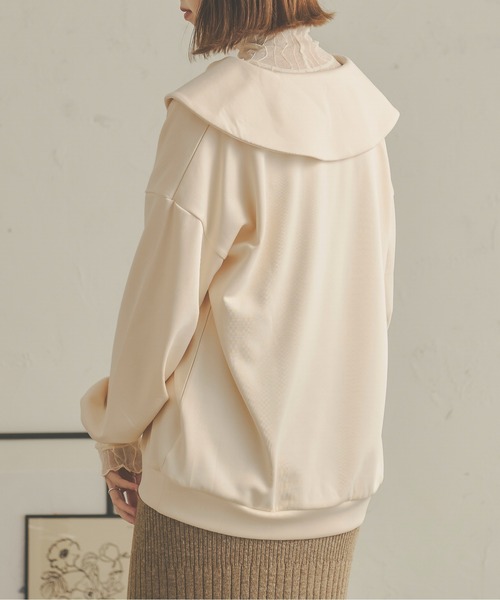 Ambre Neige(アンブルネージュ)の「ポンチポロトップス/【WEB/EC限定商品】(Tシャツ/カットソー・レディース・アイボリー/ベージュ・FREE)」の10枚目の写真