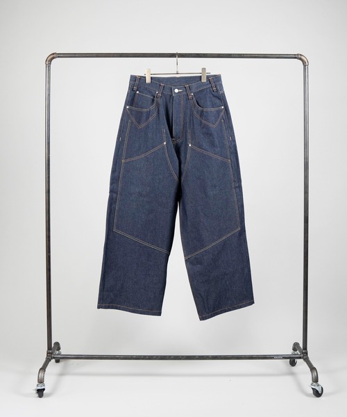 【貴重】Iroquois カットオフレイヤードデニム Iroquois（イロコイ）の「14oz VINTAGE DENIM WIDE PT（デニムパンツ