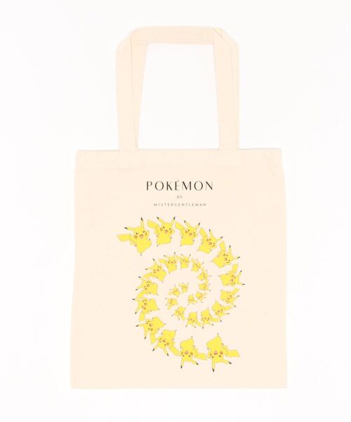 MR.GENTLEMAN（ミスタージェントルマン）の「【MISTERGENTLEMAN】×POKEMON ECO BAG（トートバッグ・メンズ・ホワイト/ブラック・FREE）」の2枚目の写真