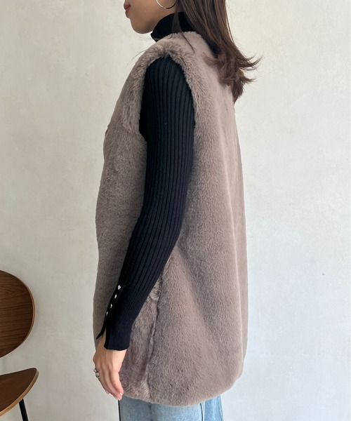 prose verse(プロズヴェール)の「ファーベスト(ベスト・レディース・ベージュ/グレー/ブラウン・フリ-)」の14枚目の写真