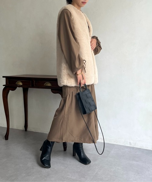 prose verse(プロズヴェール)の「ファーベスト(ベスト・レディース・ベージュ/グレー/ブラウン・フリ-)」の8枚目の写真