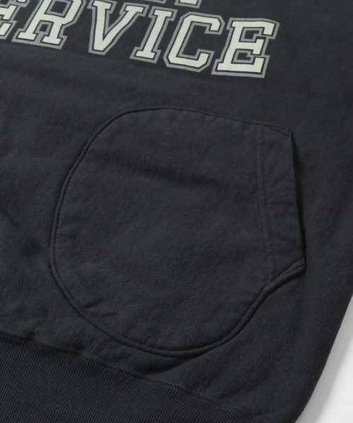 GYPSY&SONS（ジプシーアンドサンズ）の「80 FLEECE  PARKA COLLEGE（パーカー・メンズ・グリーン/ブラック/アッシュグレー・MEDIUM/LARGE）」の9枚目の写真