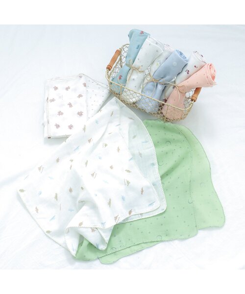 Ampersand(アンパサンド)の「沐浴ガーゼセット(その他ベビー用品・キッズ・カーキ/ブルー/ピンク/ラベンダー/ブラウン・FREE)」の12枚目の写真