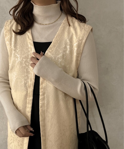 apres jour clair(アプレジュールクレア)の「【apres jour clair】ジャガードベスト【ZOZOTOWN限定アイテム】(ベスト・レディース・ブラウン系その他/ベージュ/オフホワイト・X-LARGE/フリー)」の21枚目の写真