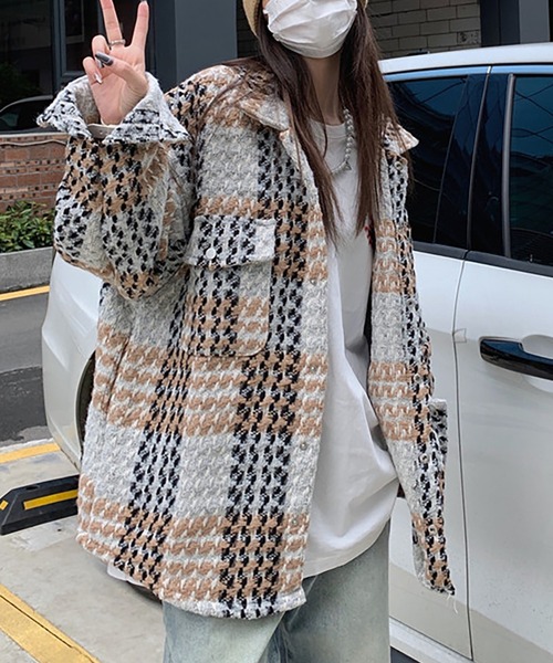 ツイードジャケットブルゾン ダウンジャケット コート Doula Doula ドゥーラドゥーラ のファッション通販 Zozotown