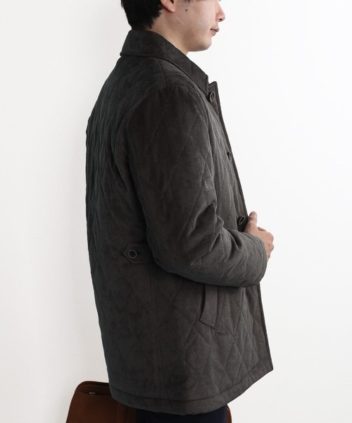 sankyo shokai（サンキョウショウカイ）の「キルティングメンズコート ビジネス（その他アウター・メンズ・ダークブラウン/グレー/ネイビー・L/LL/M）」の5枚目の写真
