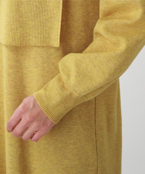 THE SHOP TK (ザ ショップ ティーケー )の「◆【洗える/2点セット/ウール混】レイヤードニットワンピース(ワンピース・レディース・グレー/イエロー/ブラック・12)」の18枚目の写真