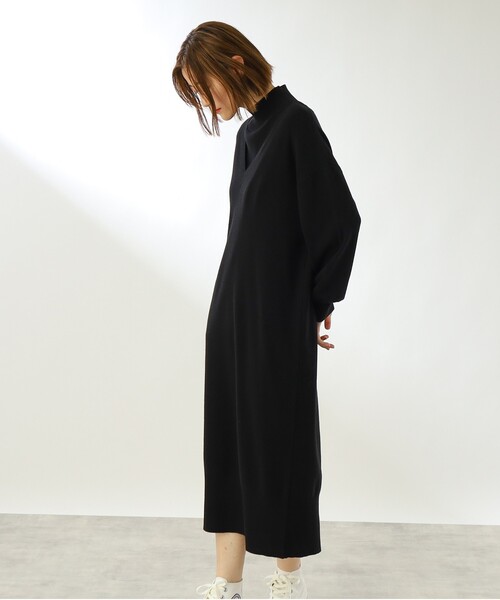 THE SHOP TK (ザ ショップ ティーケー )の「◆【洗える/2点セット/ウール混】レイヤードニットワンピース(ワンピース・レディース・グレー/イエロー/ブラック・12)」の8枚目の写真