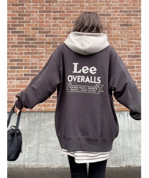 Lee(リー)の「【Lee】バイカラーパーカー(パーカー・メンズ・ブラック・M/XL/L)」の14枚目の写真