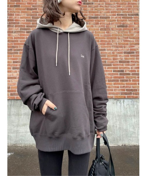 Lee(リー)の「【Lee】バイカラーパーカー(パーカー・メンズ・ブラック・M/XL/L)」の11枚目の写真