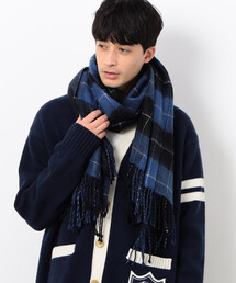 COMME　CA COMMUNE | チェック＆ソリッドストール(ストール/ショール)