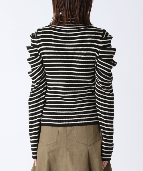 Heather(ヘザー)の「パワショルニットプルオーバー 175265(ニット/セーター・レディース・ホワイト/ブラック/ブラウン・FREE)」の16枚目の写真