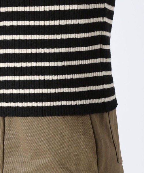 Heather(ヘザー)の「パワショルニットプルオーバー 175265(ニット/セーター・レディース・ホワイト/ブラック/ブラウン・FREE)」の9枚目の写真