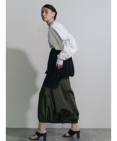 UN3D.（アンスリード）の「ポケットドッキングショートトップ（Tシャツ/カットソー・レディース・ブラック/ホワイト/その他1・38/36）」の12枚目の写真