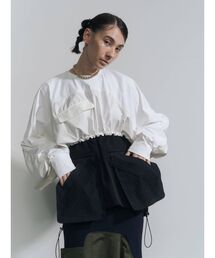 UN3D. | ポケットドッキングショートトップ(Tシャツ/カットソー)