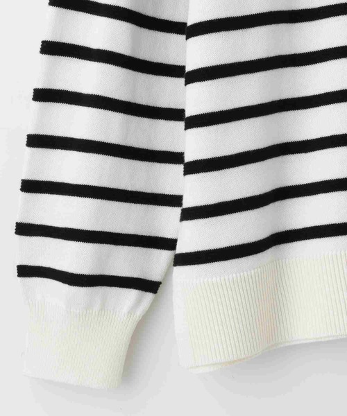 Honeys（ハニーズ）の「ボーダーニット（ニット/セーター・レディース・ホワイト×ブルー/ホワイト×イエロー/ホワイト×ブラック/ホワイト×ピンク/ネイビー×ホワイト/ホワイト系その他・LL/M/S/L）」の22枚目の写真