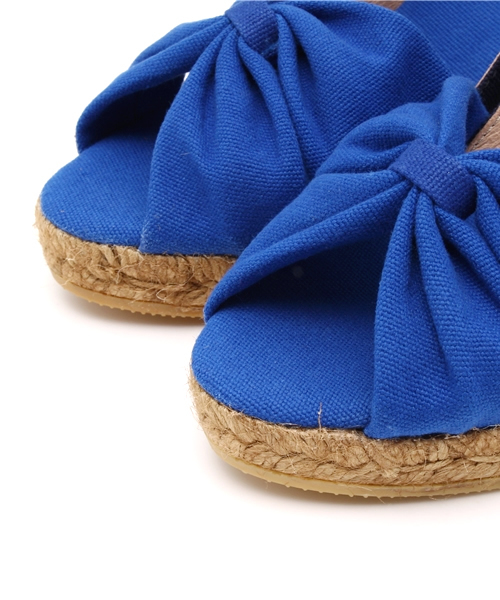 GAIMO（ガイモ）の「◇GAIMO コンビオープントゥウエッジ（パンプス・レディース・ベージュ/ネイビー・36/37/38/35）」の6枚目の写真