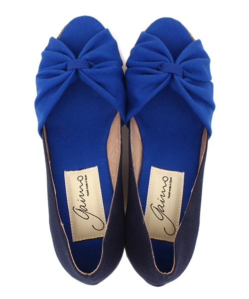 GAIMO（ガイモ）の「◇GAIMO コンビオープントゥウエッジ（パンプス・レディース・ベージュ/ネイビー・36/37/38/35）」の10枚目の写真