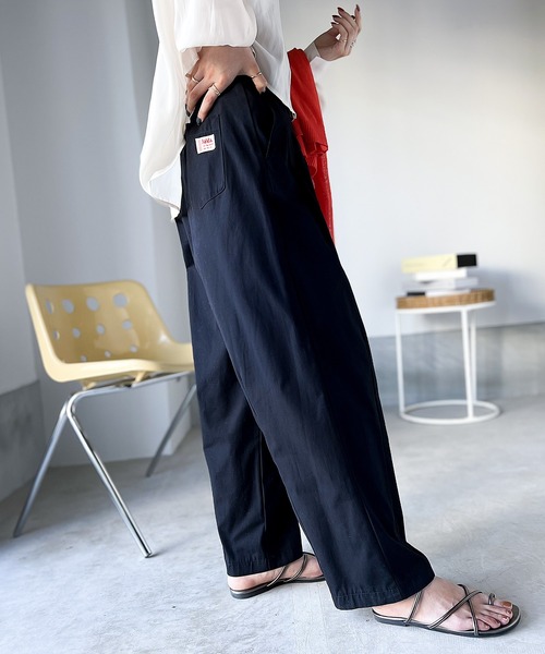 Java（ジャバ）の「《JaVaジャバ コラボ》美シルエット。綿100%ハイウエストコットンタックパンツ（その他パンツ・レディース・ブラック系その他/ナチュラル/ワンウォッシュ/スミクロ・LARGE/MEDIUM/SMALL/X-LARGE）」の8枚目の写真