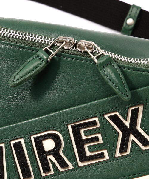 AVIREX（アヴィレックス）の「VARSITY LEATHER BODY BAG/ バーシティー