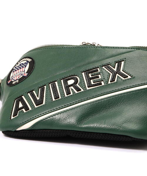 AVIREX（アヴィレックス）の「VARSITY LEATHER BODY BAG/ バーシティー