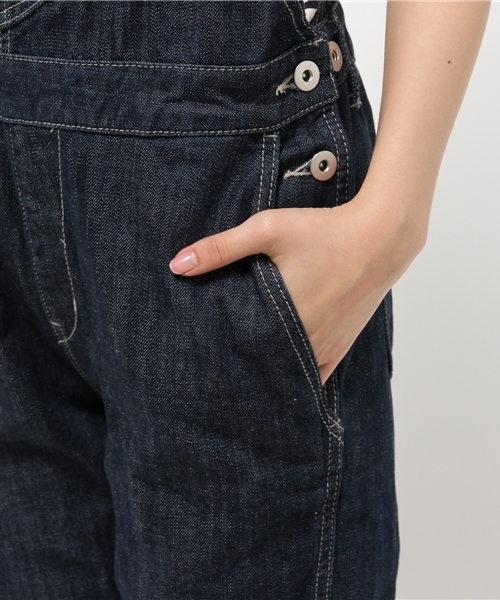 CIAOPANIC TYPY(チャオパニックティピー)の「デニムサロペットパンツ(サロペット/オーバーオール・レディース・ブルー/ネイビー・MEDIUM/SMALL)」の4枚目の写真