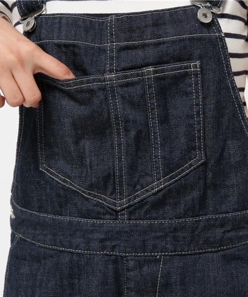 CIAOPANIC TYPY(チャオパニックティピー)の「デニムサロペットパンツ(サロペット/オーバーオール・レディース・ブルー/ネイビー・MEDIUM/SMALL)」の5枚目の写真