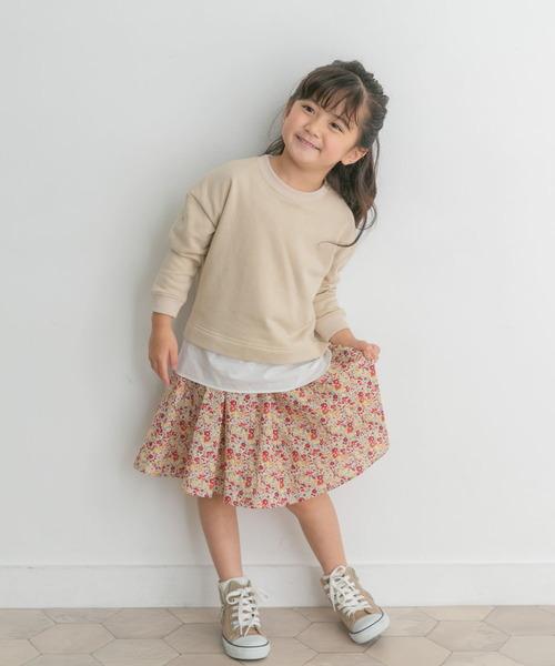 URBAN RESEARCH DOORS（アーバンリサーチドアーズ）の「花柄インナーパンツ付スカート(KIDS)（スカート・キッズ・ブルー/レッド・105/120/135）」の4枚目の写真