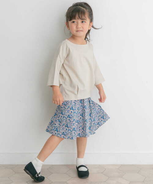 URBAN RESEARCH DOORS（アーバンリサーチドアーズ）の「花柄インナーパンツ付スカート(KIDS)（スカート・キッズ・ブルー/レッド・105/120/135）」の10枚目の写真