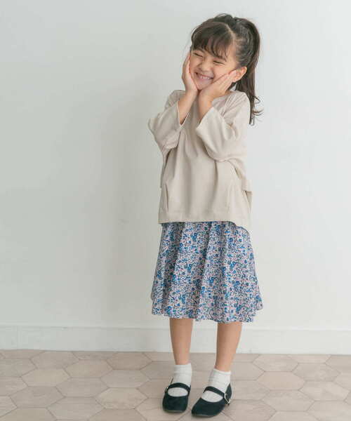 URBAN RESEARCH DOORS（アーバンリサーチドアーズ）の「花柄インナーパンツ付スカート(KIDS)（スカート・キッズ・ブルー/レッド・105/120/135）」の11枚目の写真