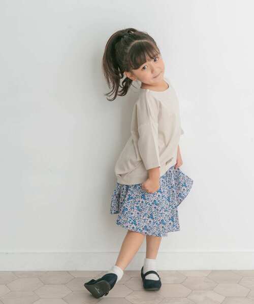 URBAN RESEARCH DOORS（アーバンリサーチドアーズ）の「花柄インナーパンツ付スカート(KIDS)（スカート・キッズ・ブルー/レッド・105/120/135）」の12枚目の写真