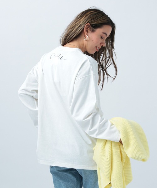 BAYFLOW（ベイフロー）の「プリントフォトロンＴ（Tシャツ/カットソー・レディース・ホワイト/チャコールグレー/オフホワイト・FREE）」の13枚目の写真