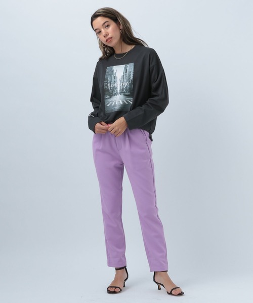 BAYFLOW（ベイフロー）の「プリントフォトロンＴ（Tシャツ/カットソー・レディース・ホワイト/チャコールグレー/オフホワイト・FREE）」の15枚目の写真