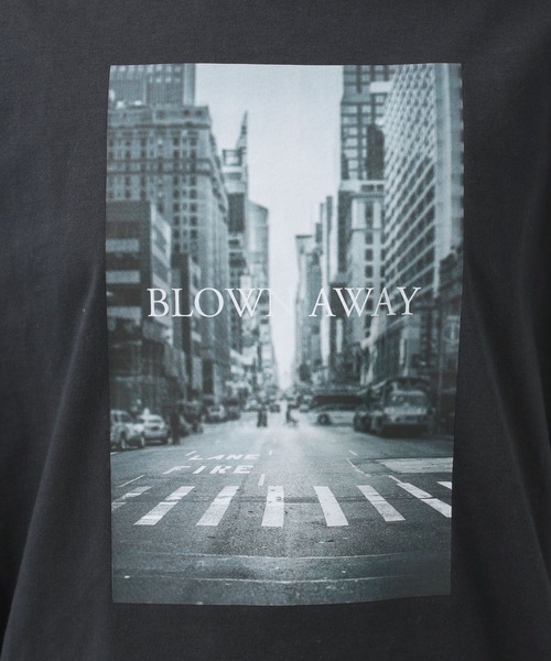 BAYFLOW（ベイフロー）の「プリントフォトロンＴ（Tシャツ/カットソー・レディース・ホワイト/チャコールグレー/オフホワイト・FREE）」の7枚目の写真